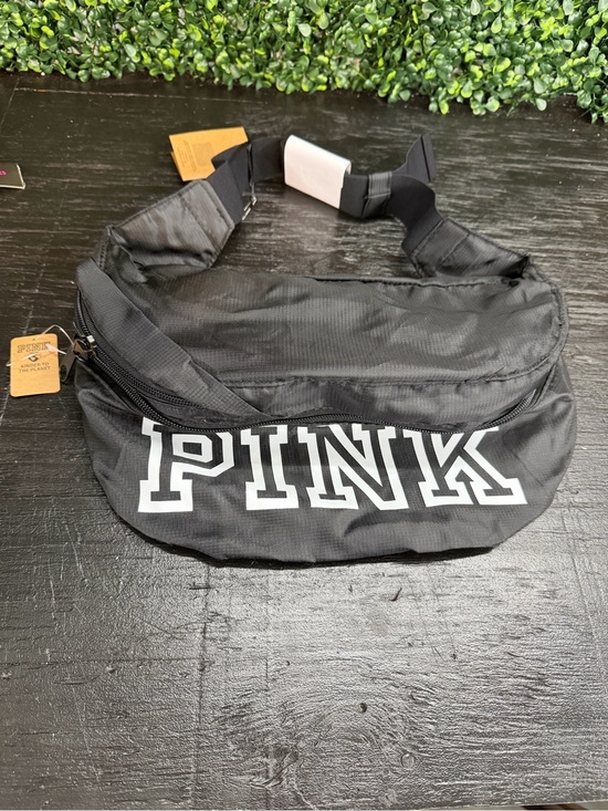 Handbags - PINK Black Logo Fanny Pack